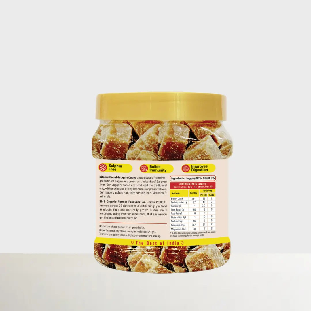 Sitapur Saunf Jaggery Cubes