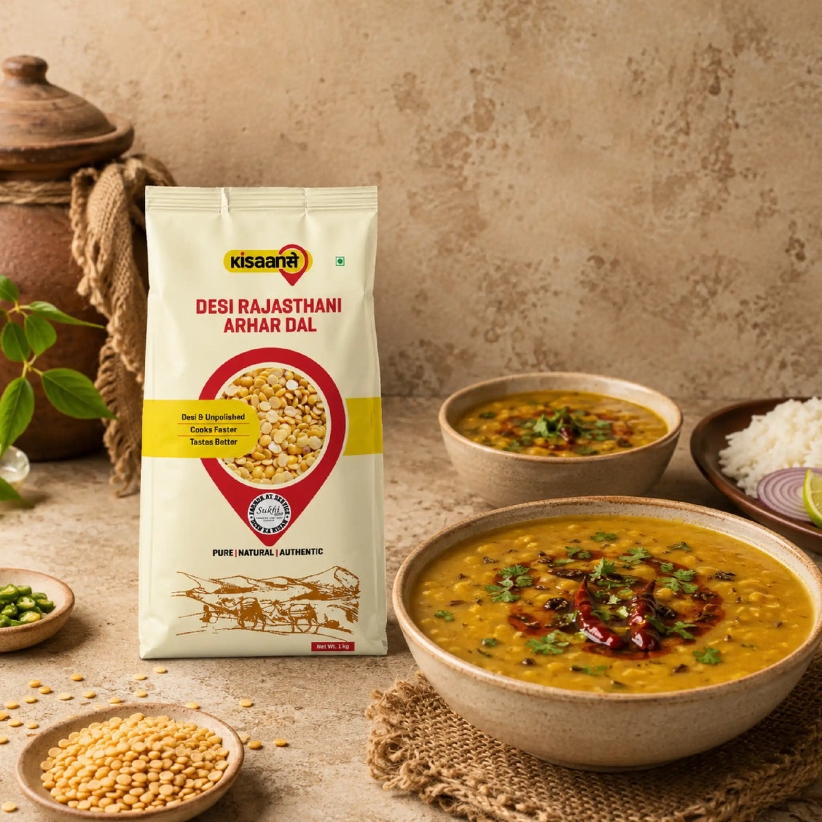 Desi Rajasthani Arhar Dal / Toor Dal