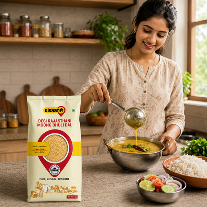 Desi Rajasthani Moong Dhuli Dal