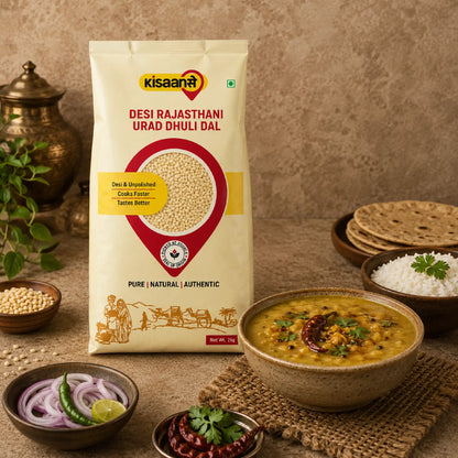 Desi Rajasthani Urad Dhuli Dal
