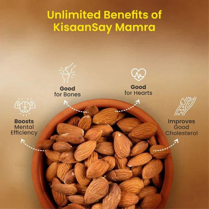 Dry Fruit Combo | Mamra 250g | Walnut 250g | Black Raisins 250g - KisaanSay
