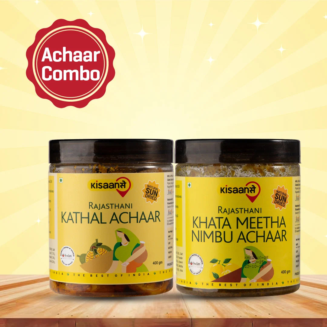 Rajasthani Khata Meetha Nimbu Achaar 400g + Kathal Achaar 400g