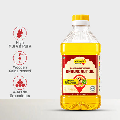 Rajasthani Cold Pressed Groundnut Oil - Wood Pressed