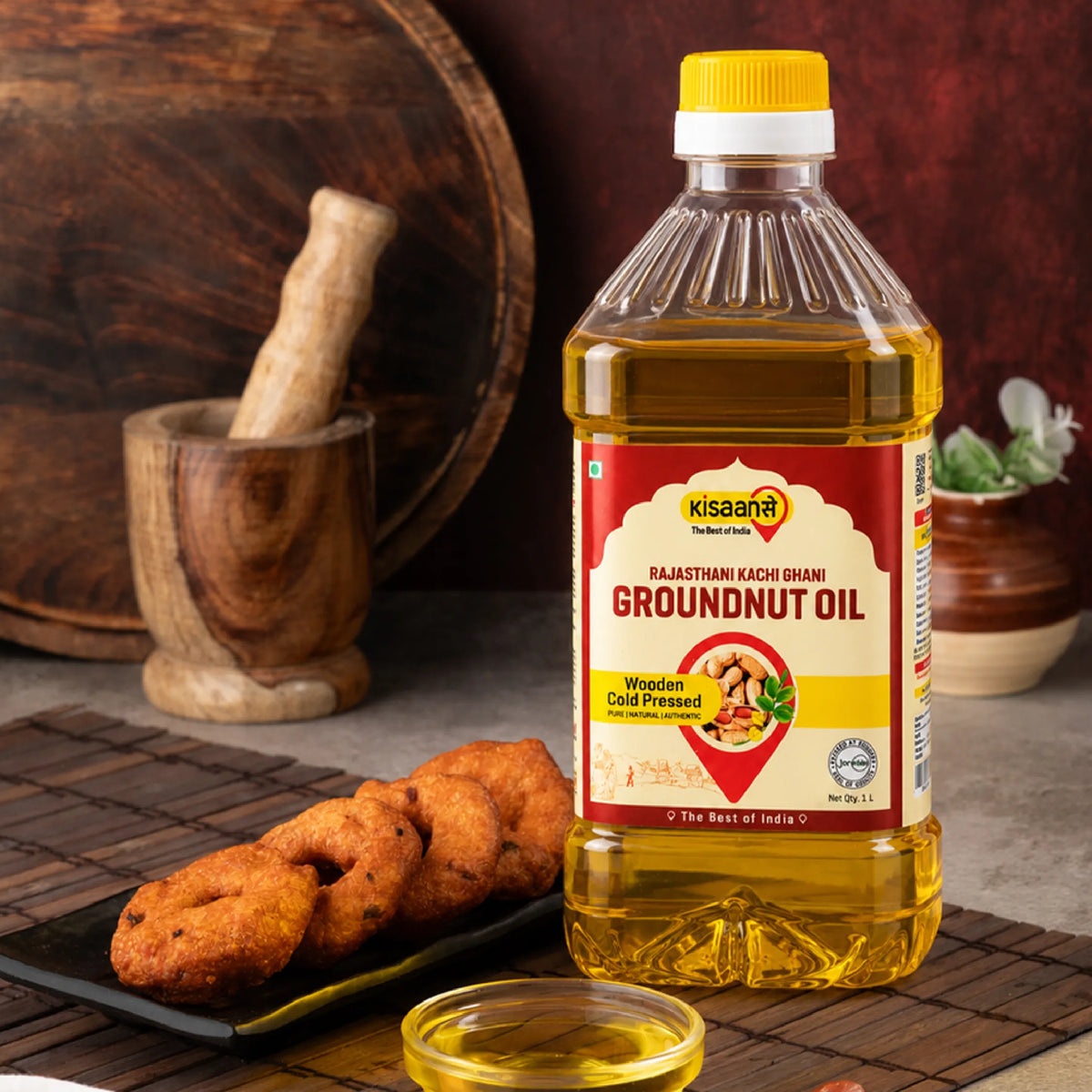 Rajasthani Cold Pressed Groundnut Oil - Wood Pressed
