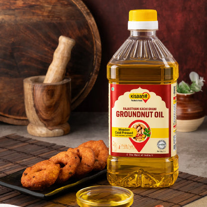 Rajasthani Cold Pressed Groundnut Oil - Wood Pressed