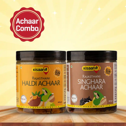 Rajasthani Singhara Achaar 400g + Haldi Achaar 400g