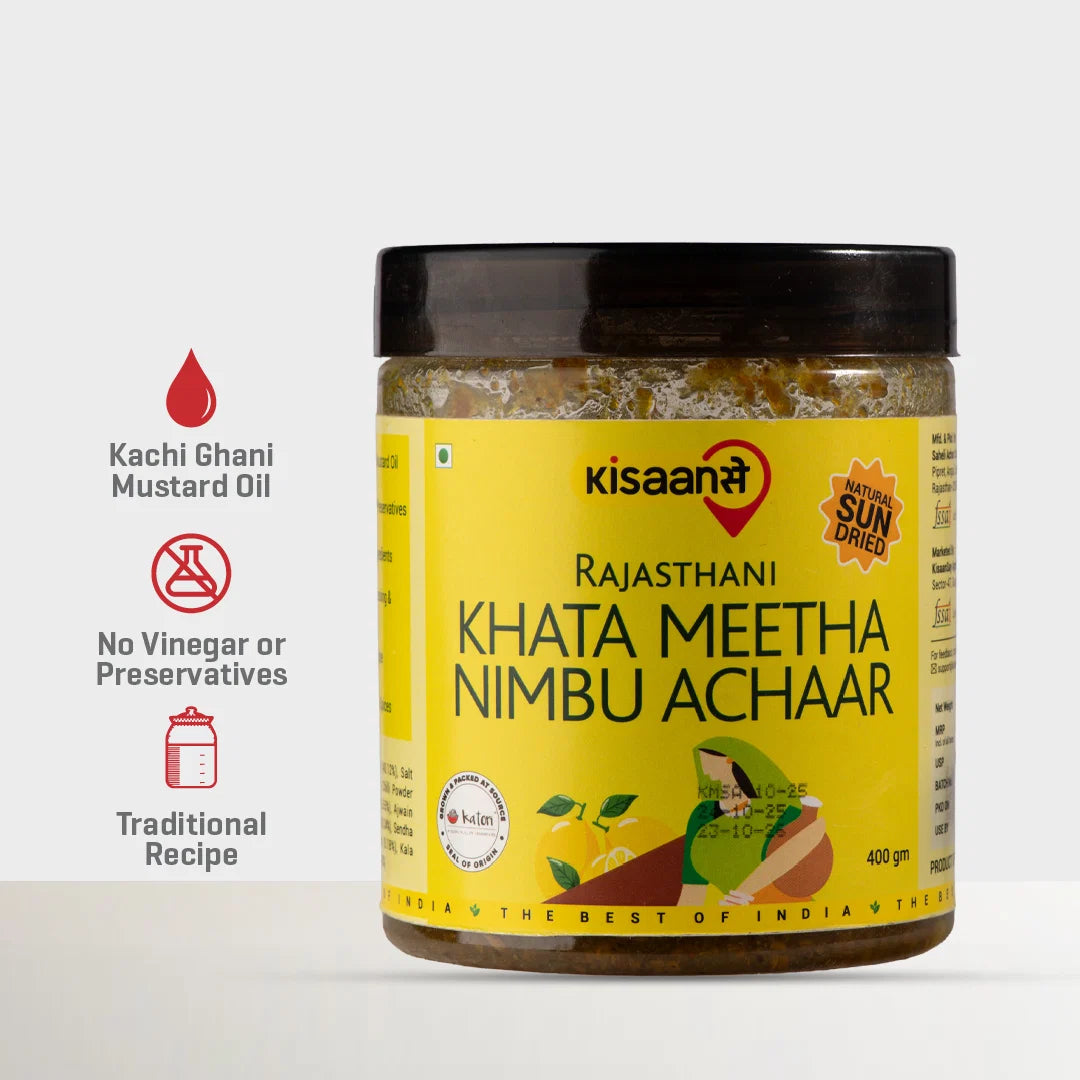 Rajasthani Khatta Meetha Nimbu Achaar